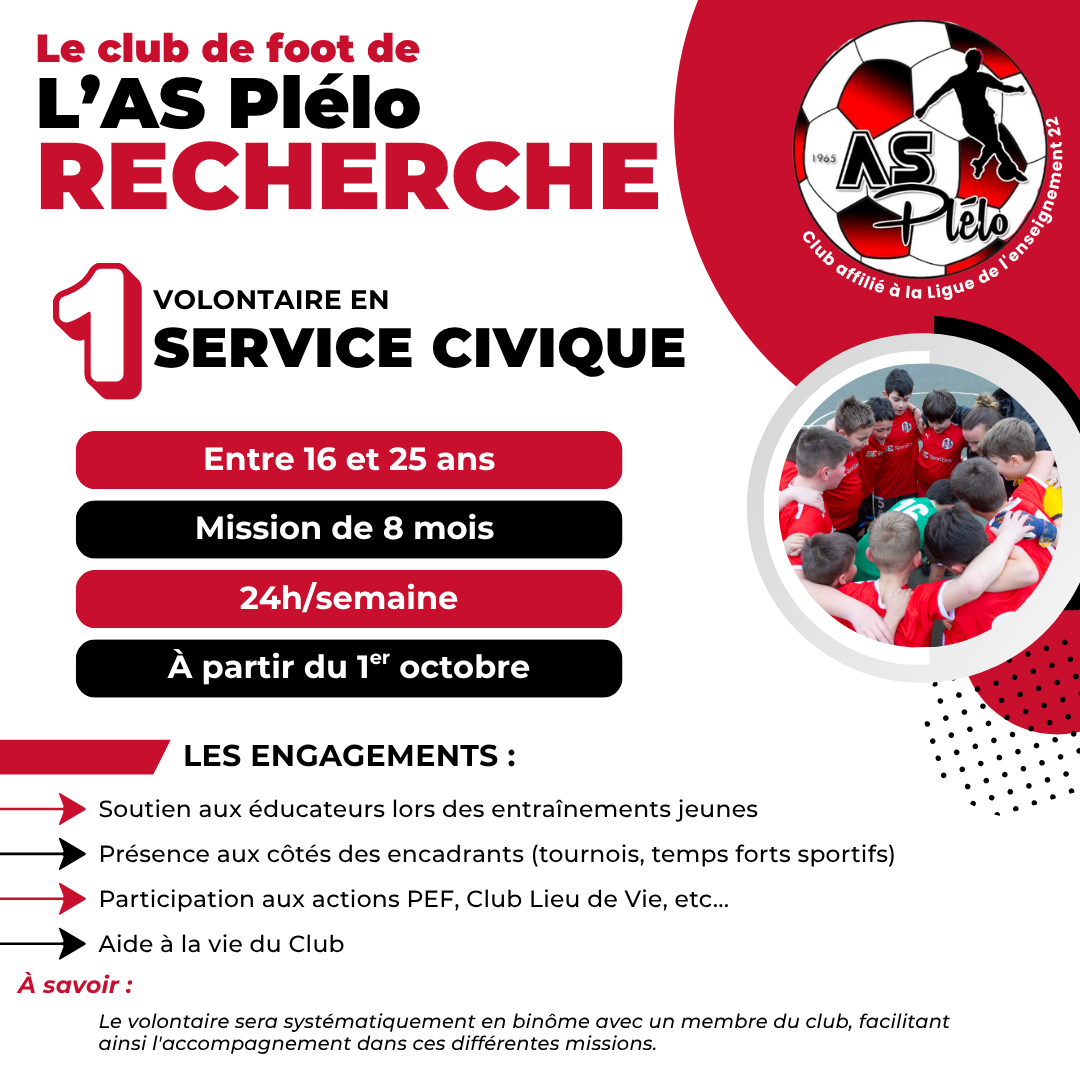 Service Civique AS Plélo - visuel 1