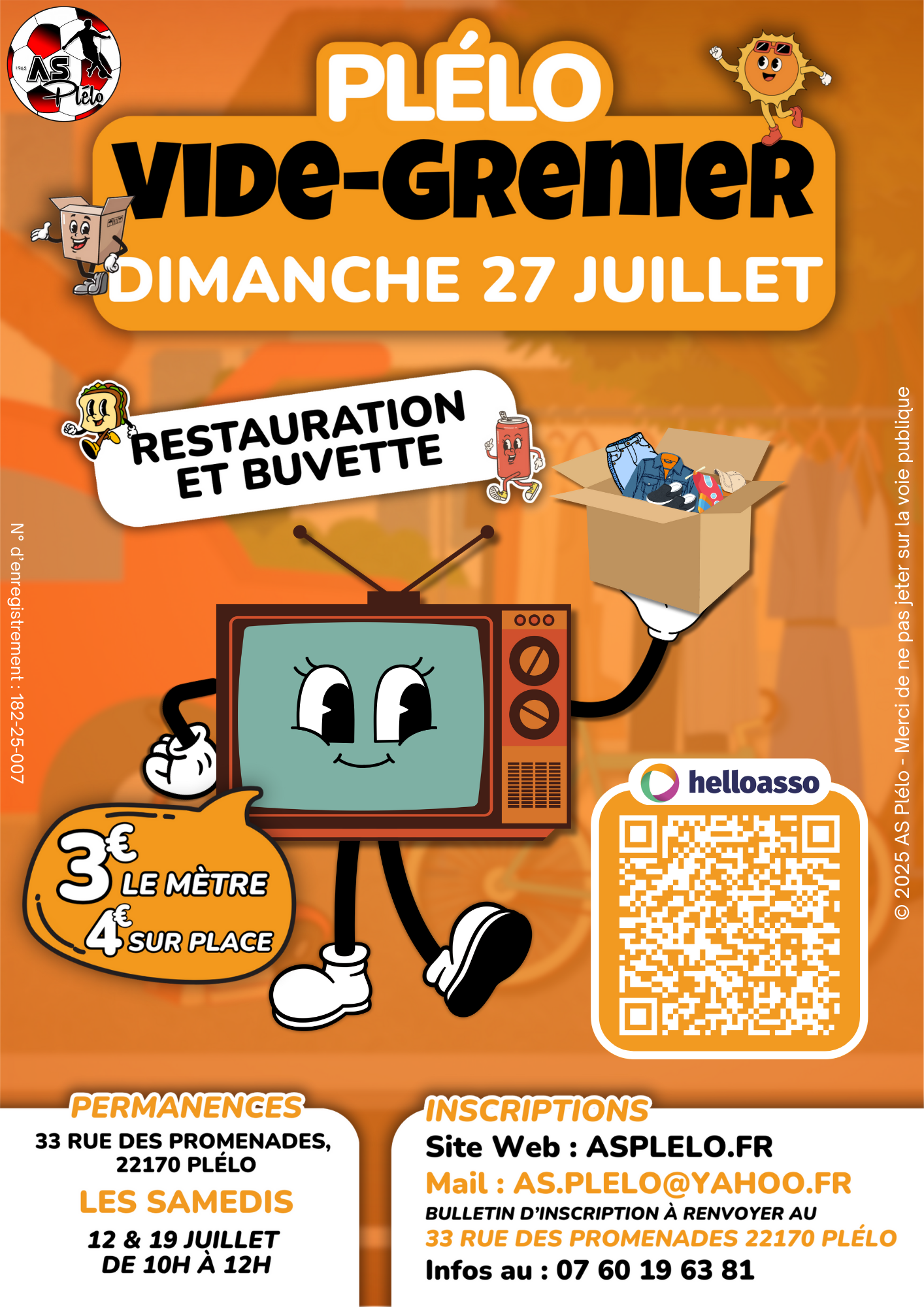 Vide Grenier - 27 juillet Plélo
